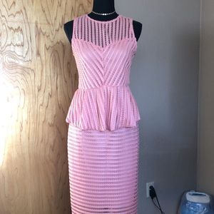 Peach colored skirt and top set. Size XS